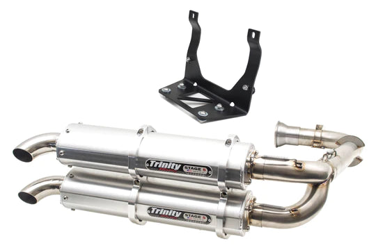 TRINITY RACING- MAVERICK X3 DUAL FULL EXHAUST TR-4161D