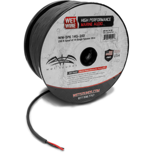 WET SOUNDS- WWX-SPK 14G-250 | Wet Sounds Frosted 14 Gauge Speaker Wire 250' Spool