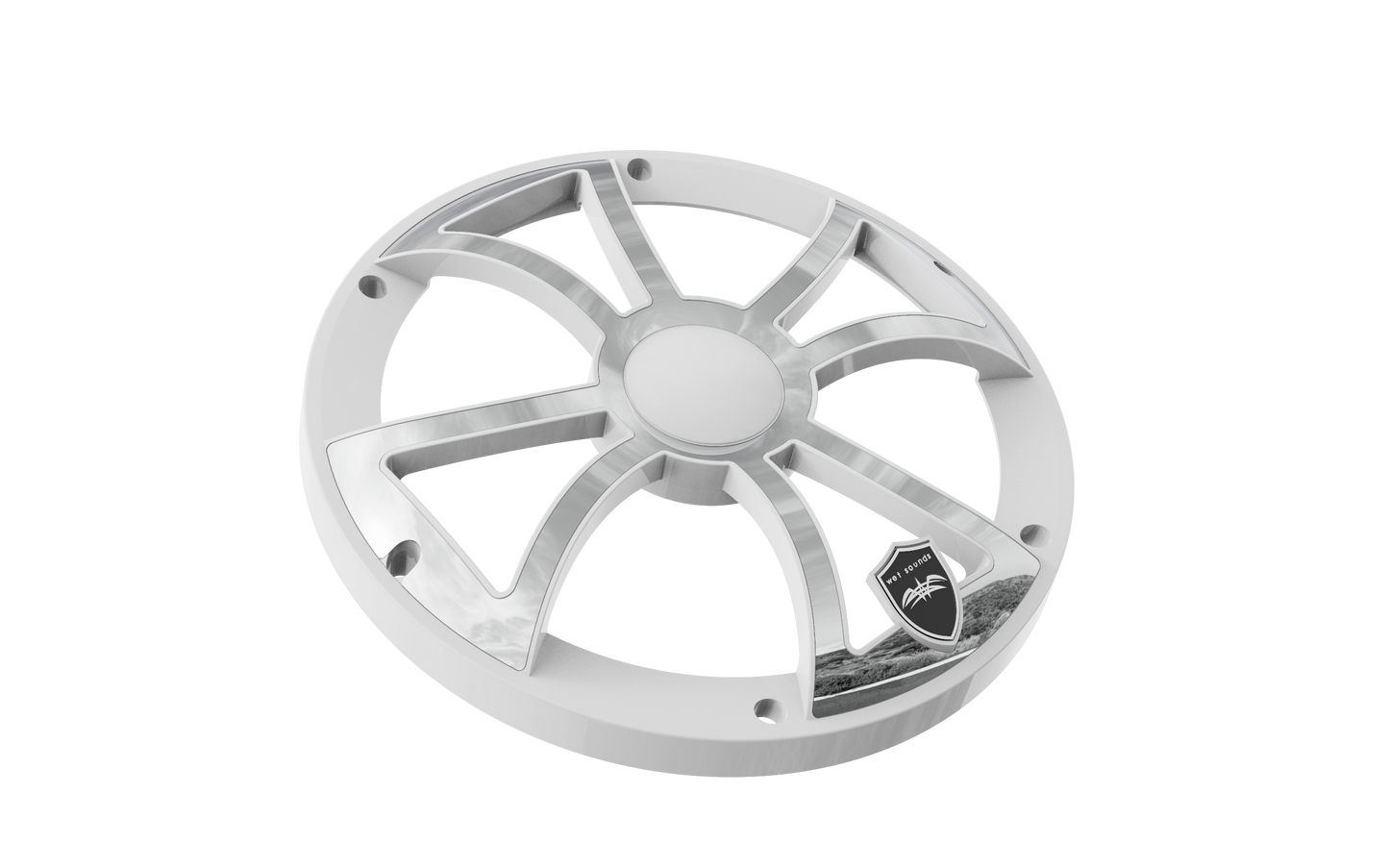 WET SOUNDS- Wet Sounds | REVO 8 XS-White Stainless Steel Subwoofer Grille