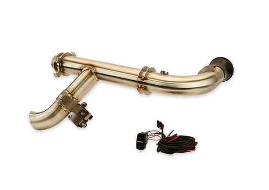 TRINITY RACING- SIDE PIECE HEADER PIPE WITH ELECTRONIC CUTOUT - CAN-AM MAVERICK X3 TR-4180HP