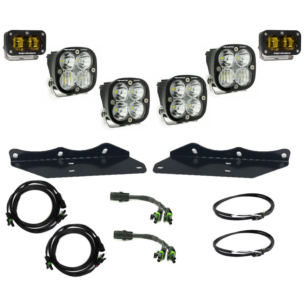 BAJA DESIGNS Ford Raptor Squadron/S2 SAE “Sportsman” Fog Pocket Light Kit - Ford 2017-20 F-150; NOTE: Raptor