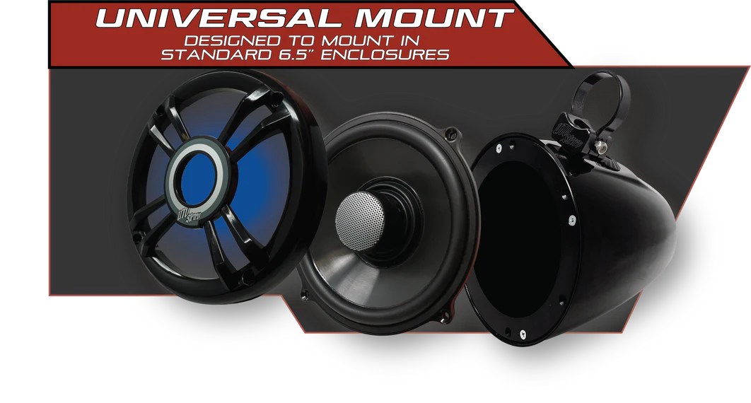 UTV STEREO- PRO SERIES 6.5" SPEAKERS (PAIR) | UTVS-P654