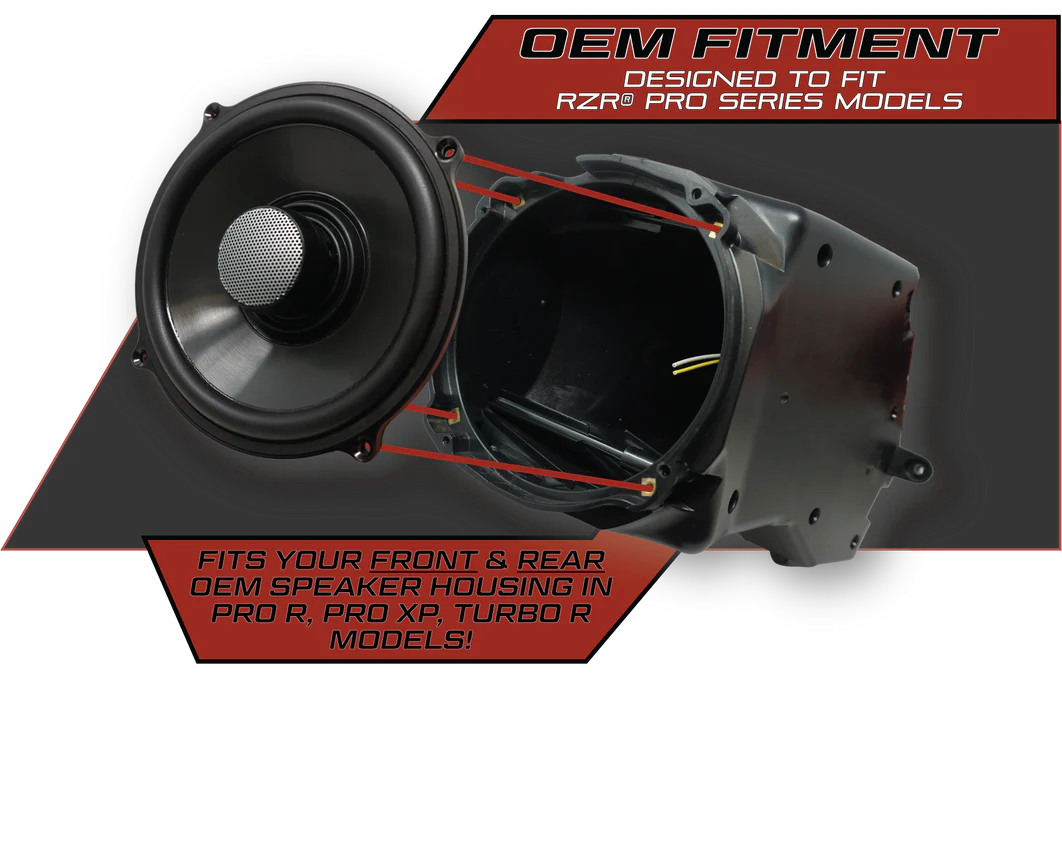 UTV STEREO- PRO SERIES 6.5" SPEAKERS (PAIR) | UTVS-P654