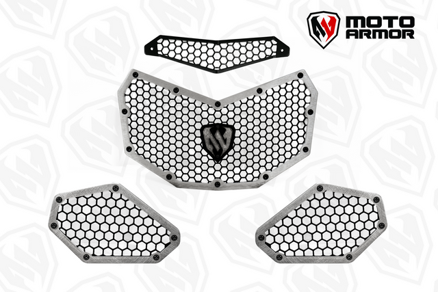 MOTO ARMOR- Moto Armor Maverick X3 Radiator Grill Set