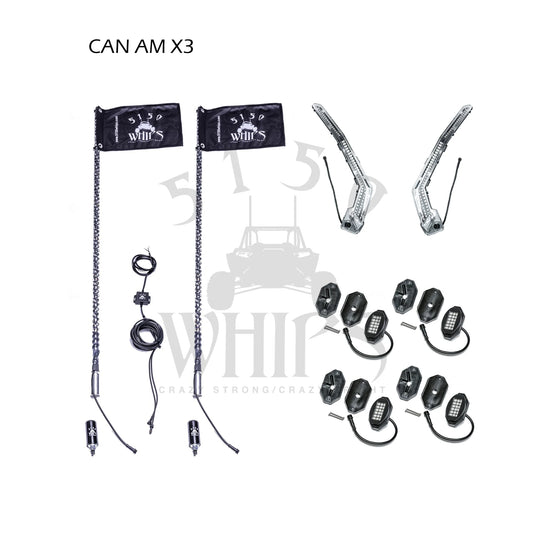 5150 WHIPS- CAN-AM MAVERICK X3 LIGHTING KIT