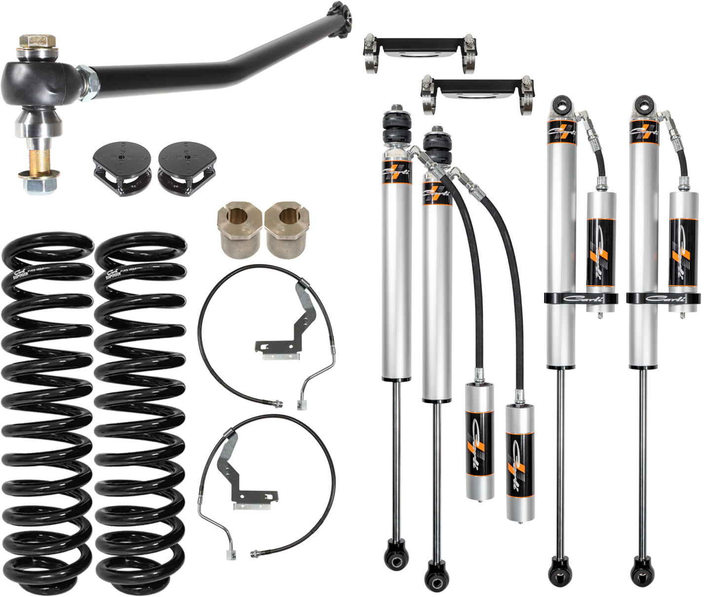 CARLI SUSPENSION- 2023 FORD F250/F350 4×4, DIESEL – 3.5″ SYSTEMS BACKCOUNRTY SYSTEM