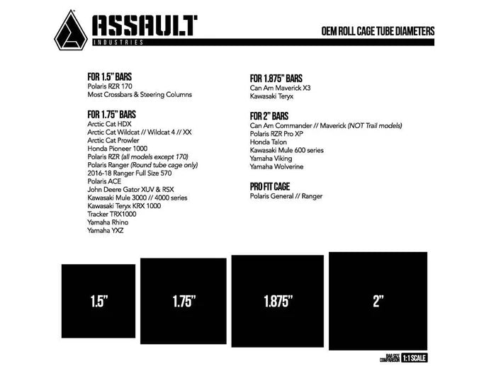 ASSAULT INDUSTRIES- ASSAULT INDUSTRIES AVIATOR UTV SIDE MIRRORS