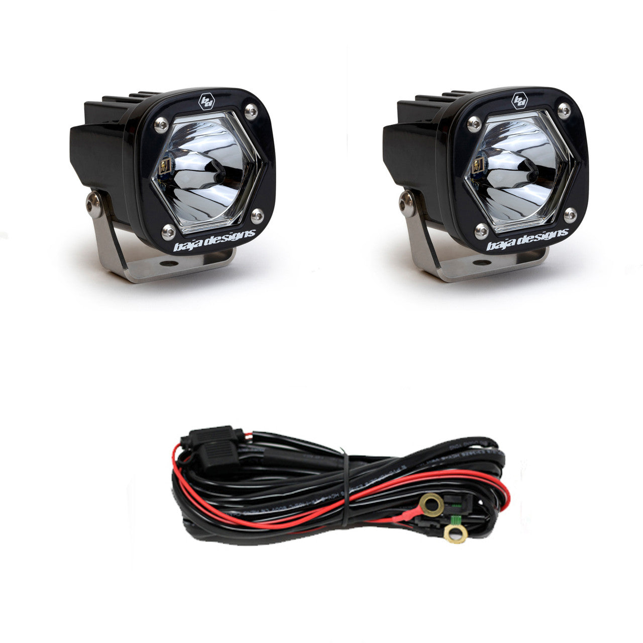 BAJA DESIGNS S1 Black Laser Auxiliary Light Pod Pair - Universal