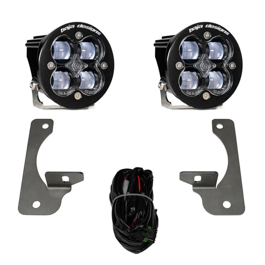 BAJA DESIGNS Jeep JK Squadron-R SAE Fog Pocket Light Kit - Jeep 2007-09 Wrangler JK; NOTE: w/ Premium OE Bumper