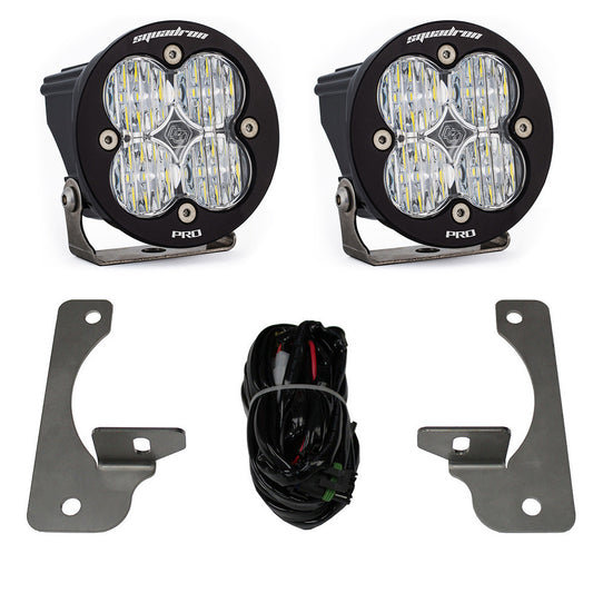 BAJA DESIGNS Jeep JK Squadron-R Pro Fog Pocket Light Kit - Jeep 2007-09 Wrangler JK; NOTE: w/ Premium OE Bumper