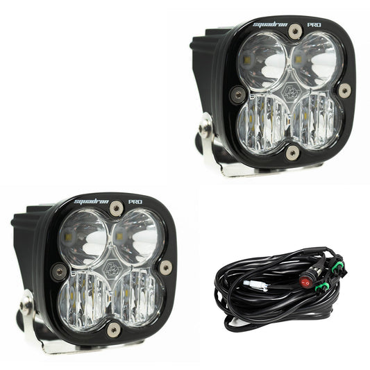 BAJA DESIGNS Squadron Pro Black LED Auxiliary Light Pod Pair - Universal