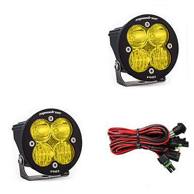 BAJA DESIGNS Squadron-R Pro Black LED Auxiliary Light Pod Pair - Universal