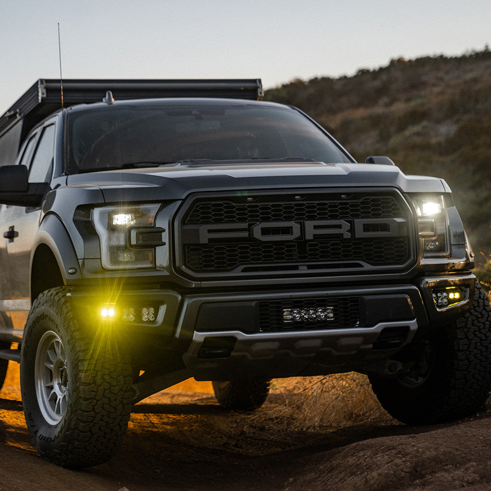 BAJA DESIGNS Ford Raptor Squadron/S2 SAE “Sportsman” Fog Pocket Light Kit - Ford 2017-20 F-150; NOTE: Raptor