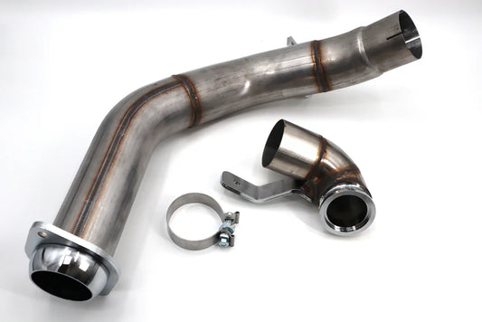 DIESELR- 4" Stainless Steel Downpipe (2020-2024 6.7L Powerstroke)