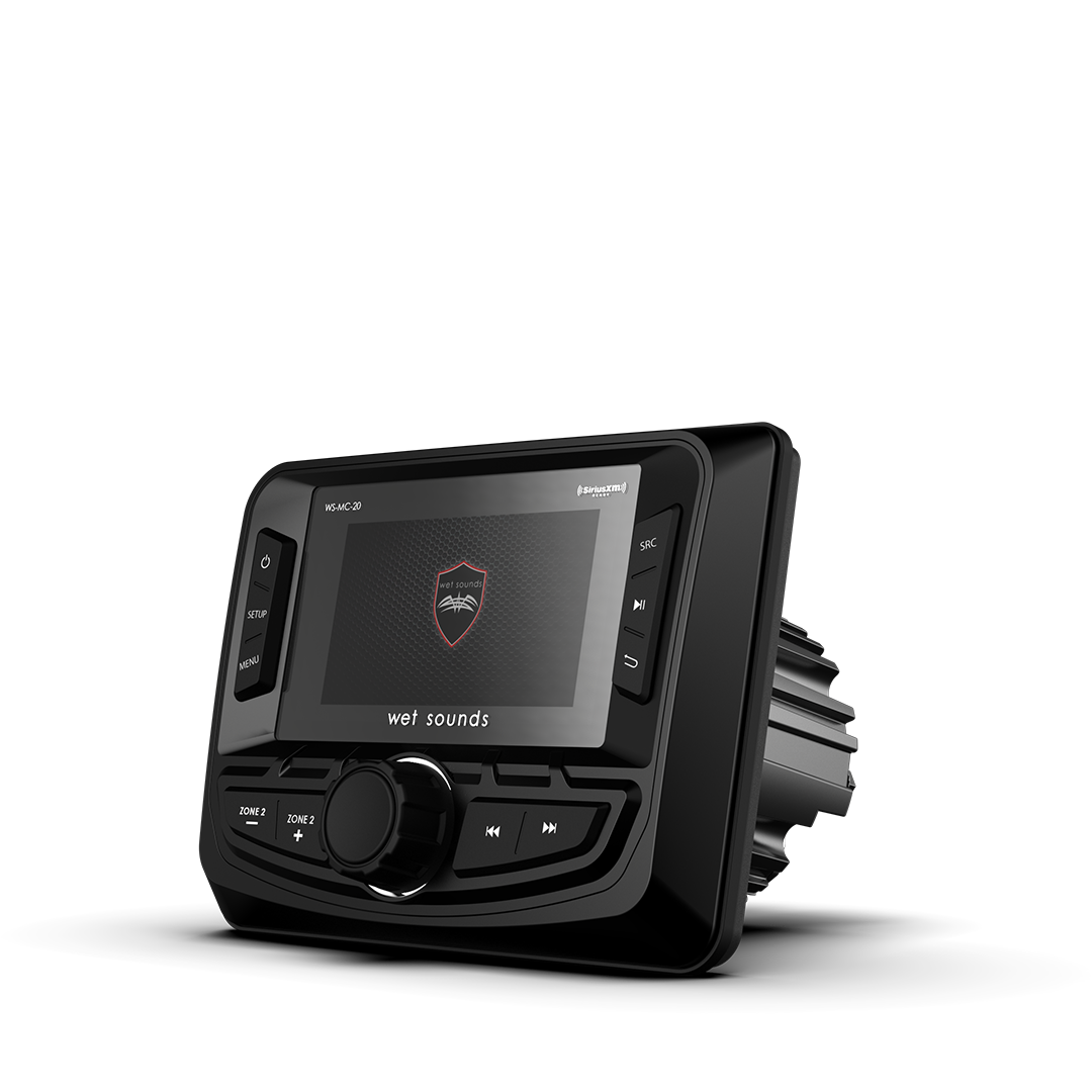 WET SOUNDS- WS-MC-20 | Wet Sounds™ 2-Zone Media Center w/ SiriusXM-Ready® and NMEA 2000 Connectivity