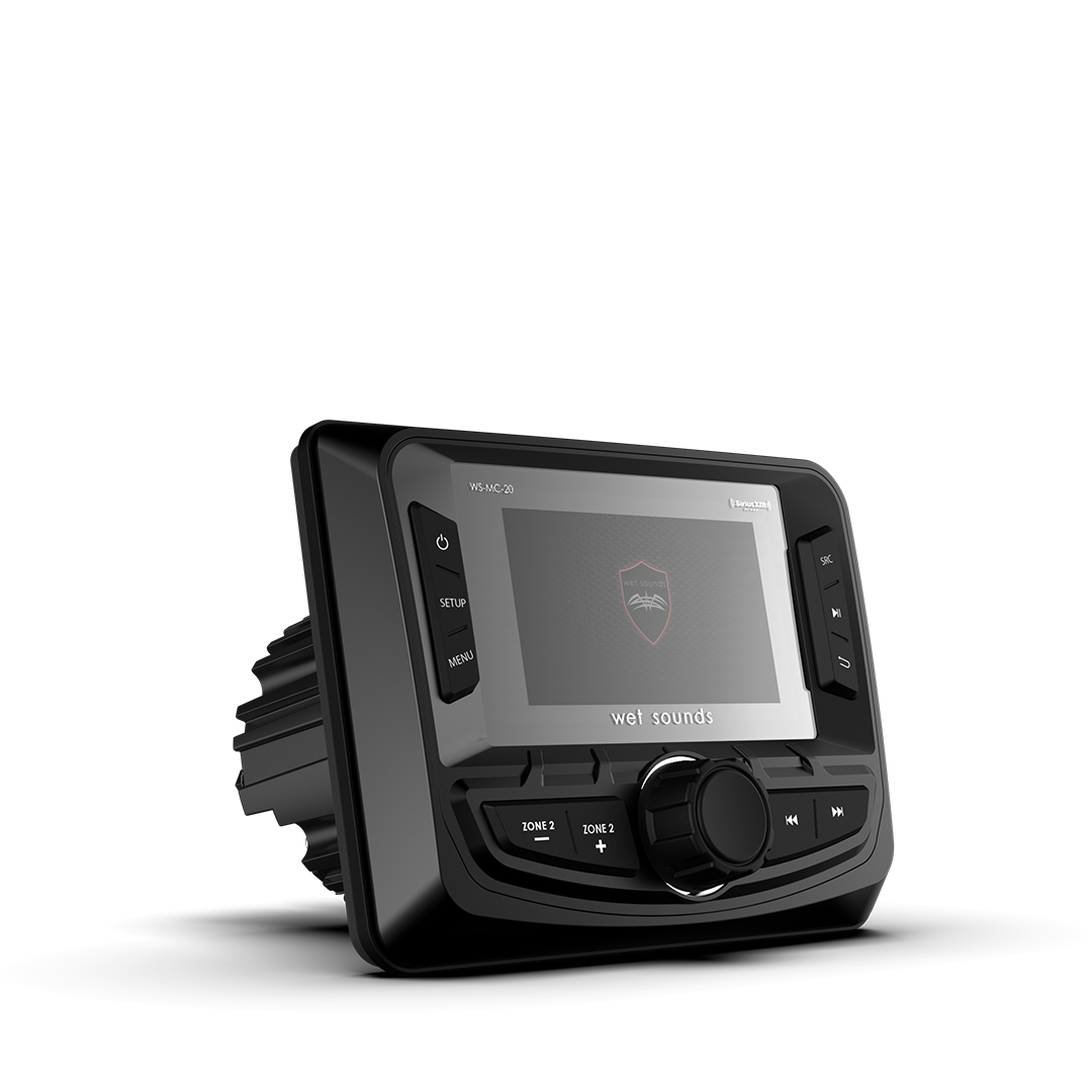 WET SOUNDS- WS-MC-20 | Wet Sounds™ 2-Zone Media Center w/ SiriusXM-Ready® and NMEA 2000 Connectivity