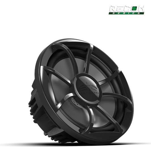 WET SOUNDS- RECON 10 FA-BG | Wet Sounds RECON™ Series 10-inch Free-Air Marine Subwoofer - 4Ω Black with XS Black Grille