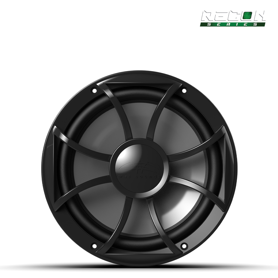 WET SOUNDS- RECON 10 FA-BG | Wet Sounds RECON™ Series 10-inch Free-Air Marine Subwoofer - 4Ω Black with XS Black Grille