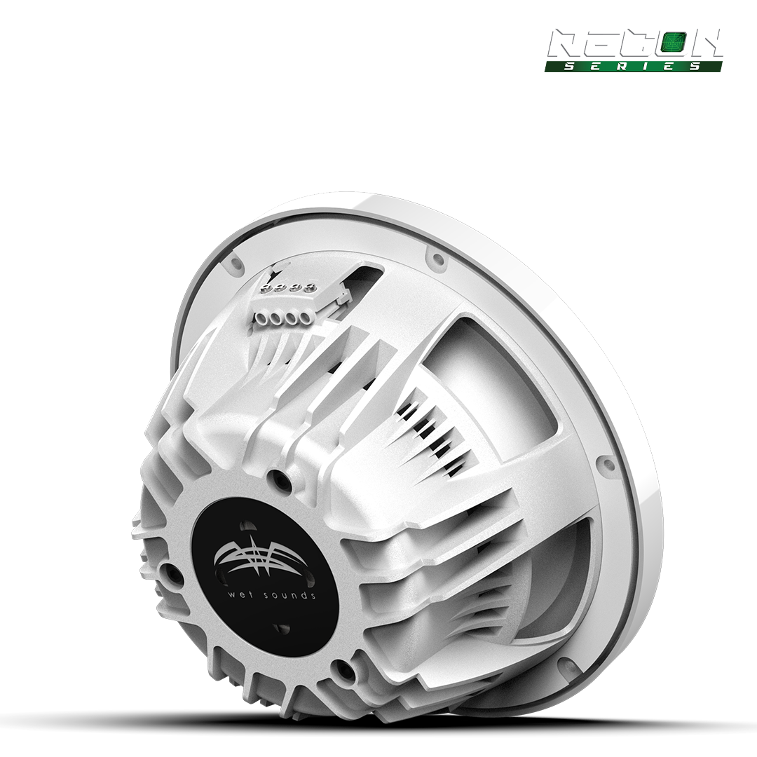 WET SOUNDS- RECON 10 FA-XW-W | Wet Sounds RECON™ Series 10-inch Free-Air Marine Subwoofer - 4Ω White with XW White Grille