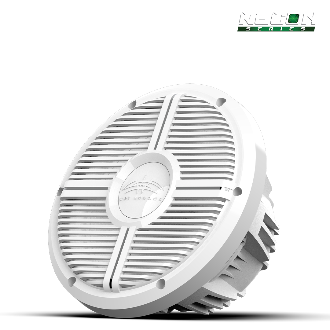 WET SOUNDS- RECON 10 FA-XW-W | Wet Sounds RECON™ Series 10-inch Free-Air Marine Subwoofer - 4Ω White with XW White Grille