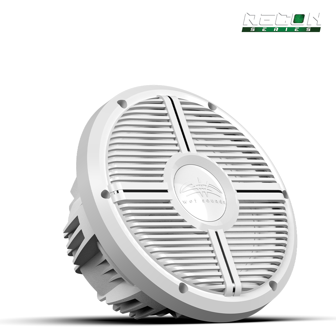 WET SOUNDS- RECON 10 FA-XW-W | Wet Sounds RECON™ Series 10-inch Free-Air Marine Subwoofer - 4Ω White with XW White Grille