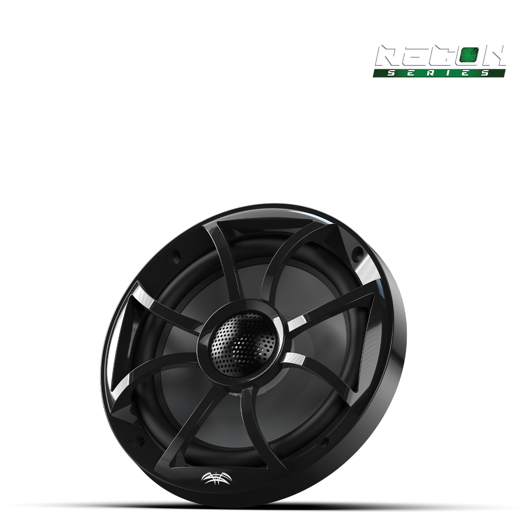 WET SOUNDS- RECON 6-BG RGB | RECON™ Series 6.5-inch High-Output Component Style Coaxial Speakers w/ XS-Black RGB Grilles