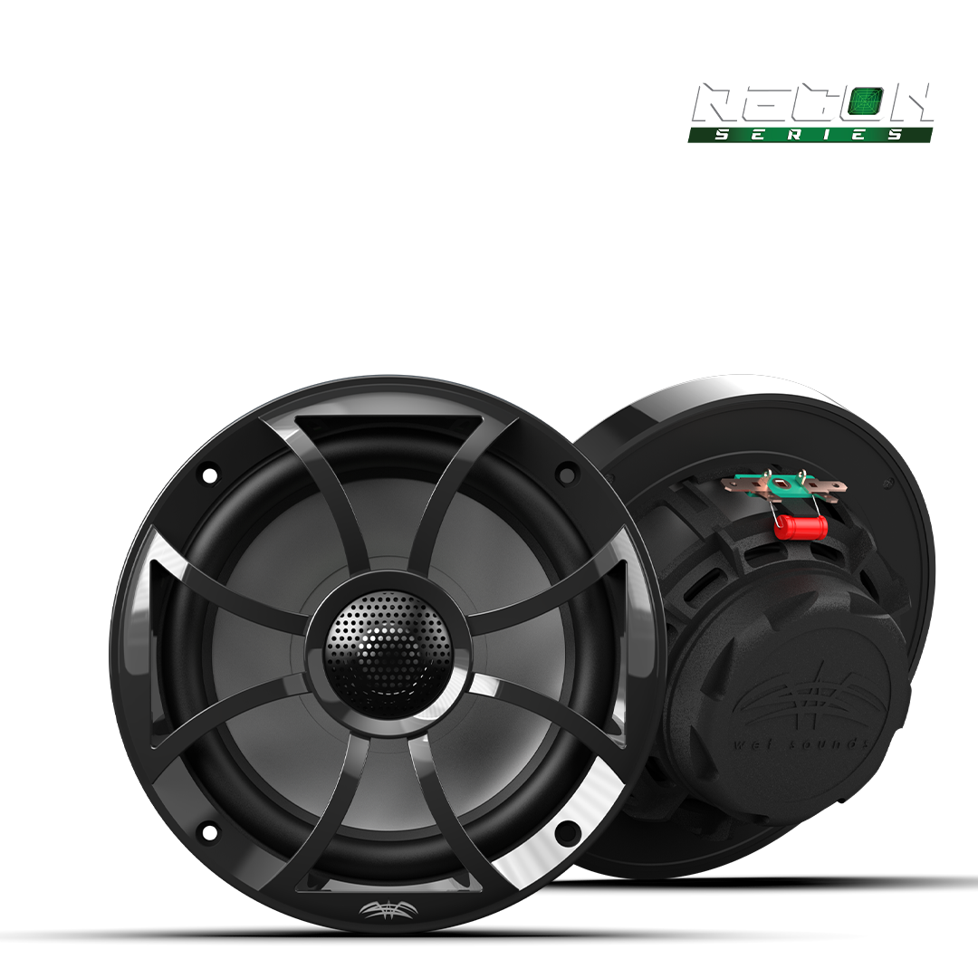 WET SOUNDS- RECON 6-BG | RECON™ Series 6.5-inch High-Output Component Style Coaxial Speakers w/ XS-Black Grilles