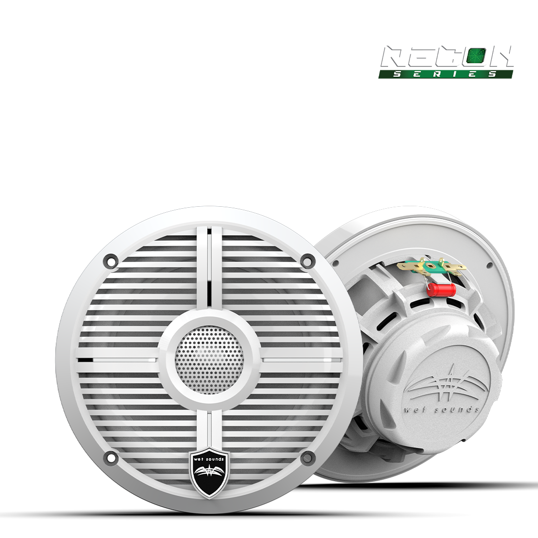 WET SOUNDS- RECON 6 XW-W | RECON™ Series 6.5-inch High-Output Component Style Coaxial Speakers w/ XW-White Grilles