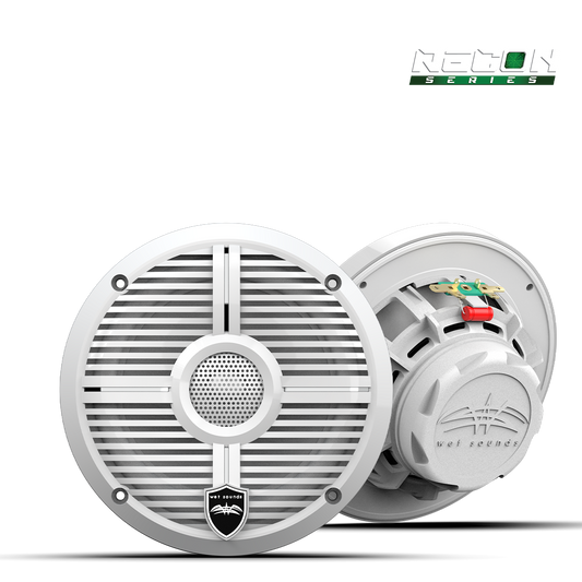 WET SOUNDS- RECON 6 XW-W | RECON™ Series 6.5-inch High-Output Component Style Coaxial Speakers w/ XW-White Grilles