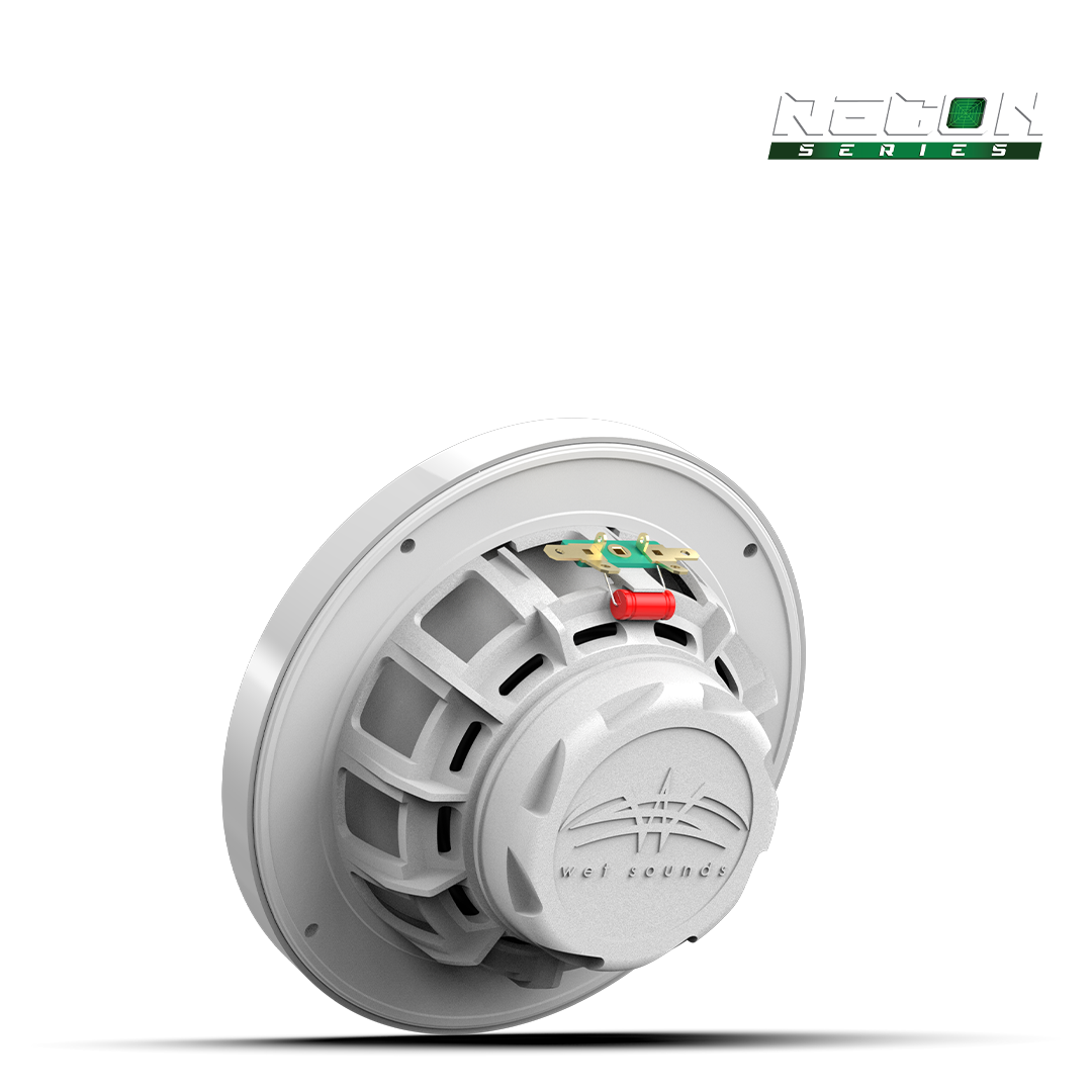 WET SOUNDS- RECON 6 XW-W RGB | RECON™ Series 6.5-inch High-Output Component Style Coaxial Speakers w/ XW-White RGB Grilles