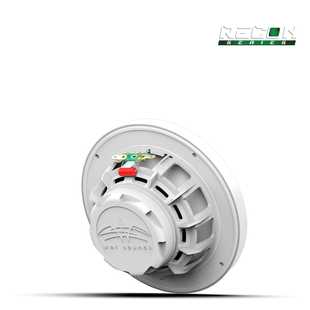 WET SOUNDS- RECON 6 XW-W RGB | RECON™ Series 6.5-inch High-Output Component Style Coaxial Speakers w/ XW-White RGB Grilles