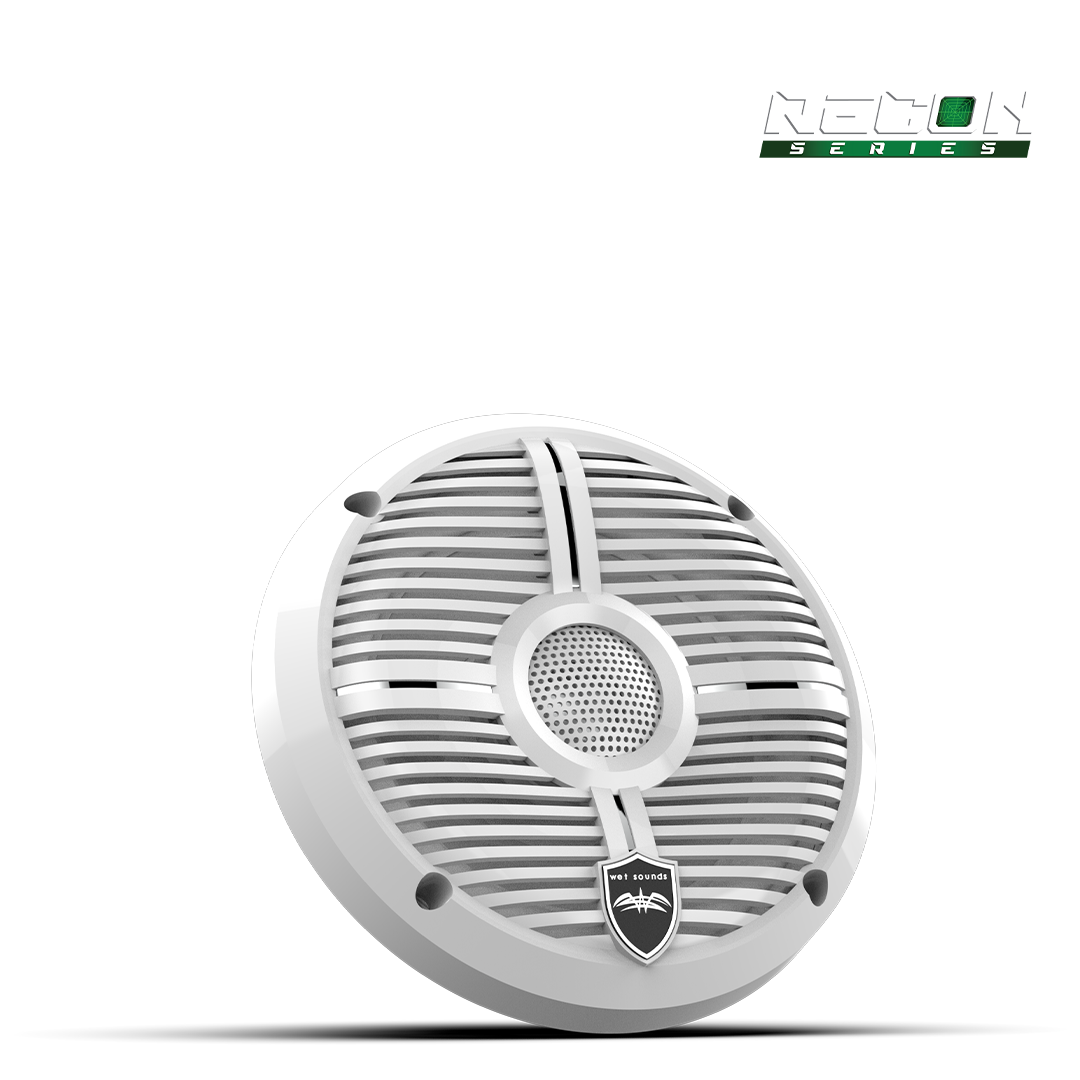 WET SOUNDS- RECON 6 XW-W RGB | RECON™ Series 6.5-inch High-Output Component Style Coaxial Speakers w/ XW-White RGB Grilles