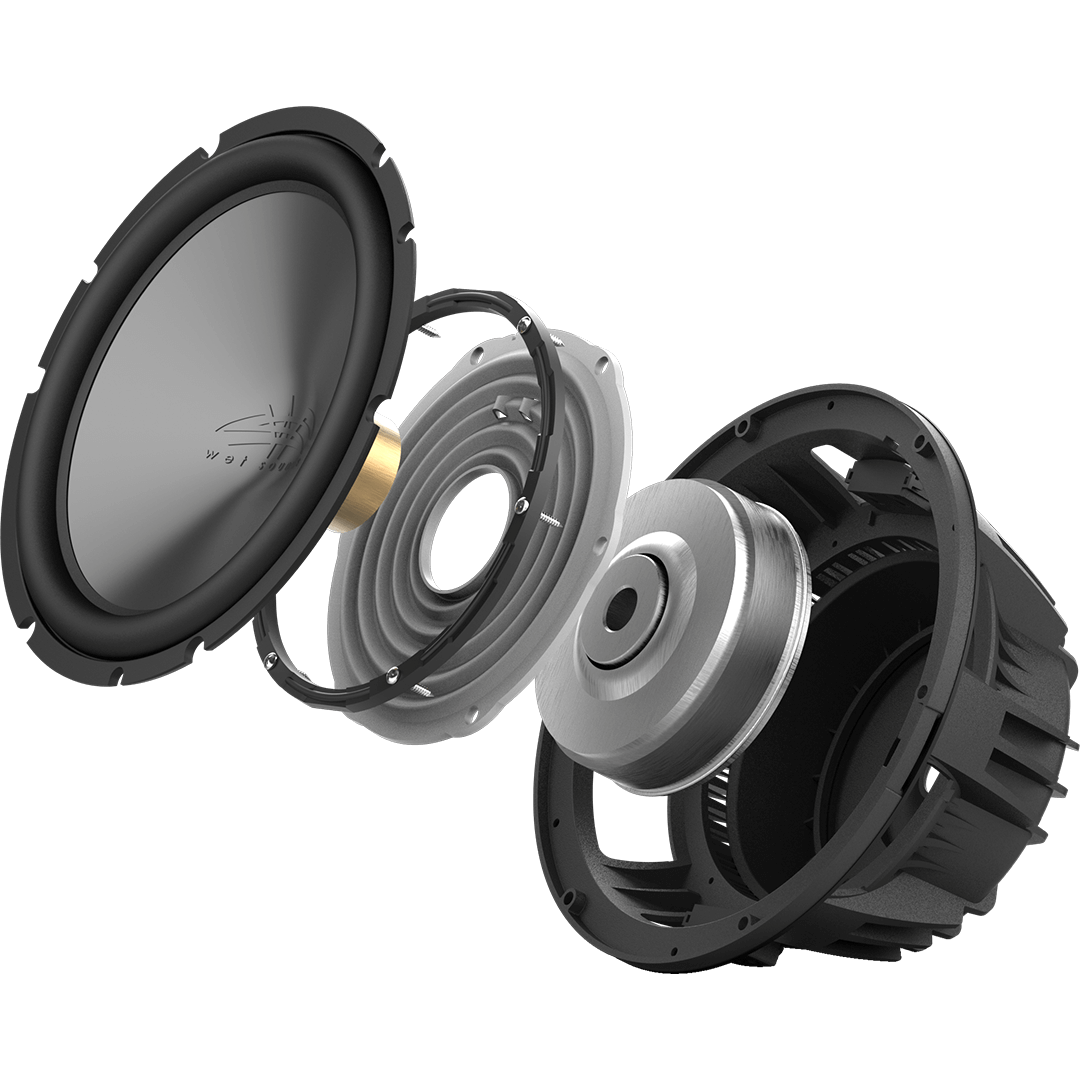 WET SOUNDS- REVO 12 HP S4 V3 | Wet Sounds REVO Series 12-inch High-Power Marine Subwoofer - 4Ω Black