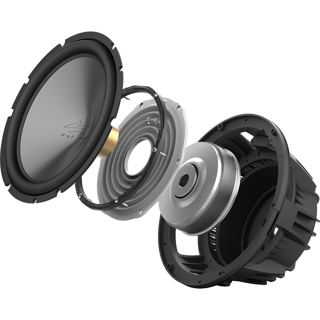 WET SOUNDS- REVO 10 FA S4 V3 | Wet Sounds REVO Series 10-inch Free-Air Marine Subwoofer - 4Ω Black