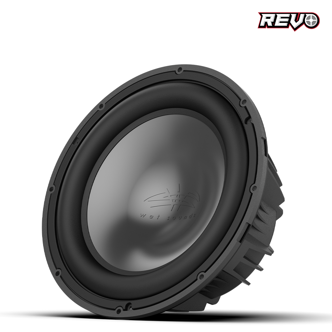 WET SOUNDS- REVO 12 HP S4 V3 | Wet Sounds REVO Series 12-inch High-Power Marine Subwoofer - 4Ω Black