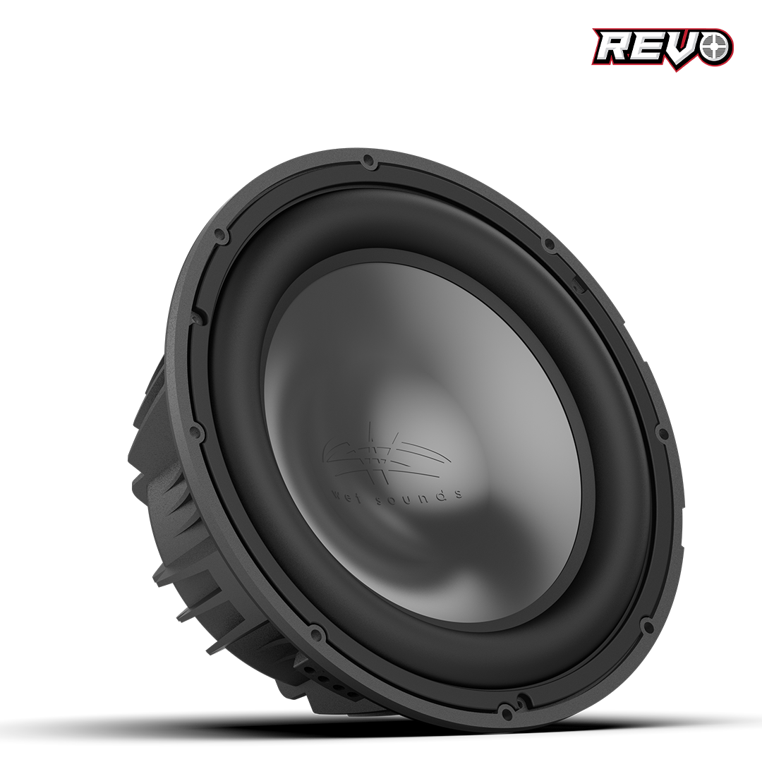 WET SOUNDS- REVO 12 HP S4 V3 | Wet Sounds REVO Series 12-inch High-Power Marine Subwoofer - 4Ω Black