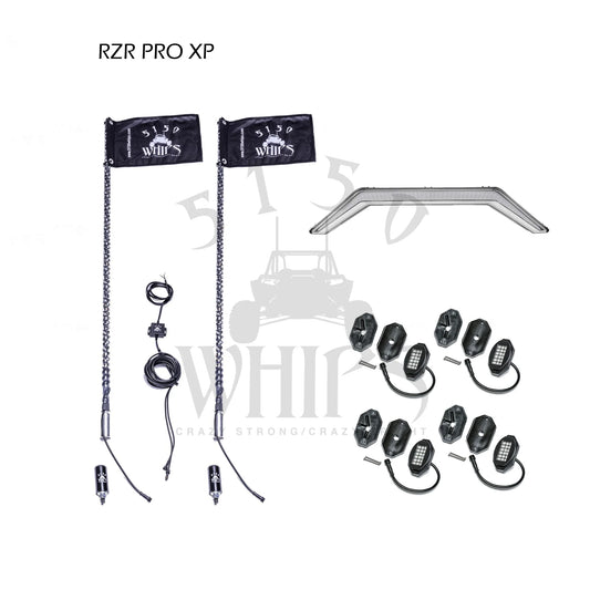 5150 WHIPS- RZR PRO XP / PRO R / TURBO R LIGHTING KIT