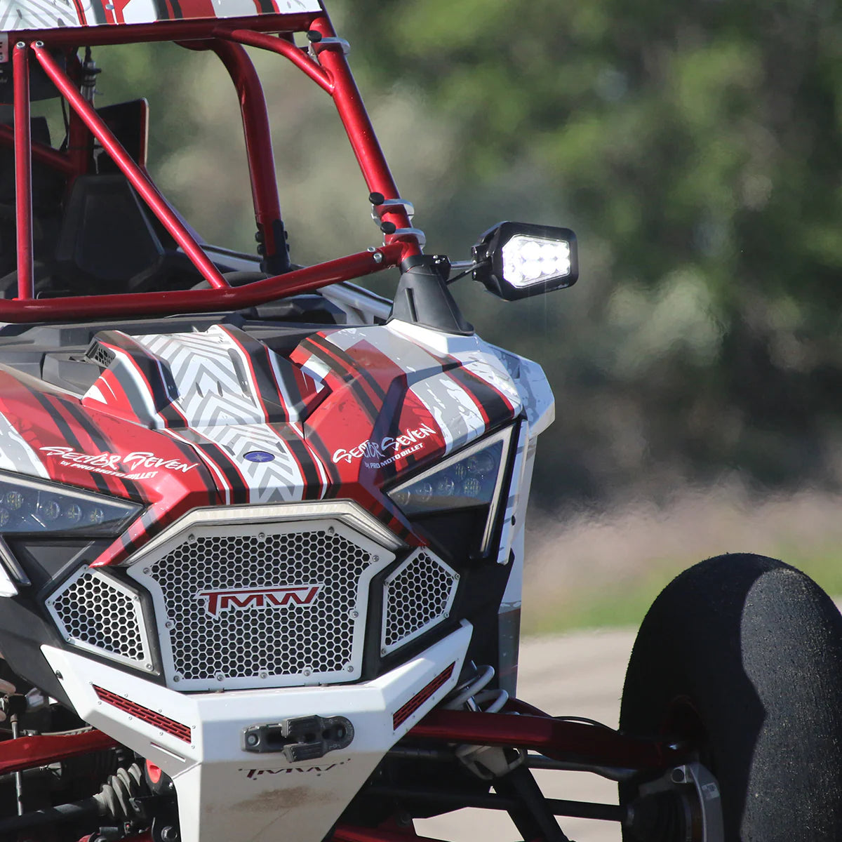 TMW OFF-ROAD- SECTOR SEVEN PRIZM LED Lighted Mirrors with Infinity Mounts