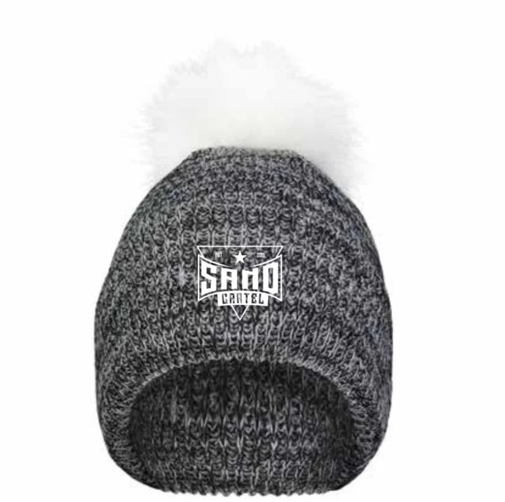 SAND CARTEL- Sand Cartel® Modern Fur Pom Beanie