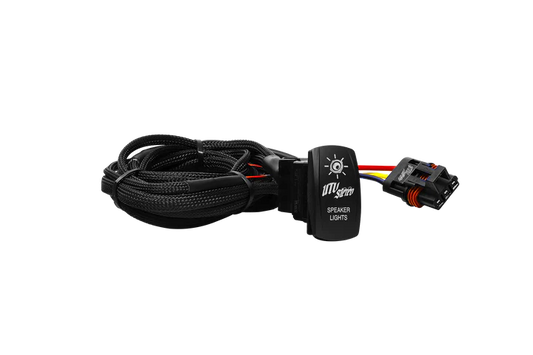 UTV STEREO- RZR® PRO SERIES LOW CURRENT HARNESS + ROCKER SWITCH & PULSE BAR PLUG | UTVS-PRO-HRN-LC-RKR