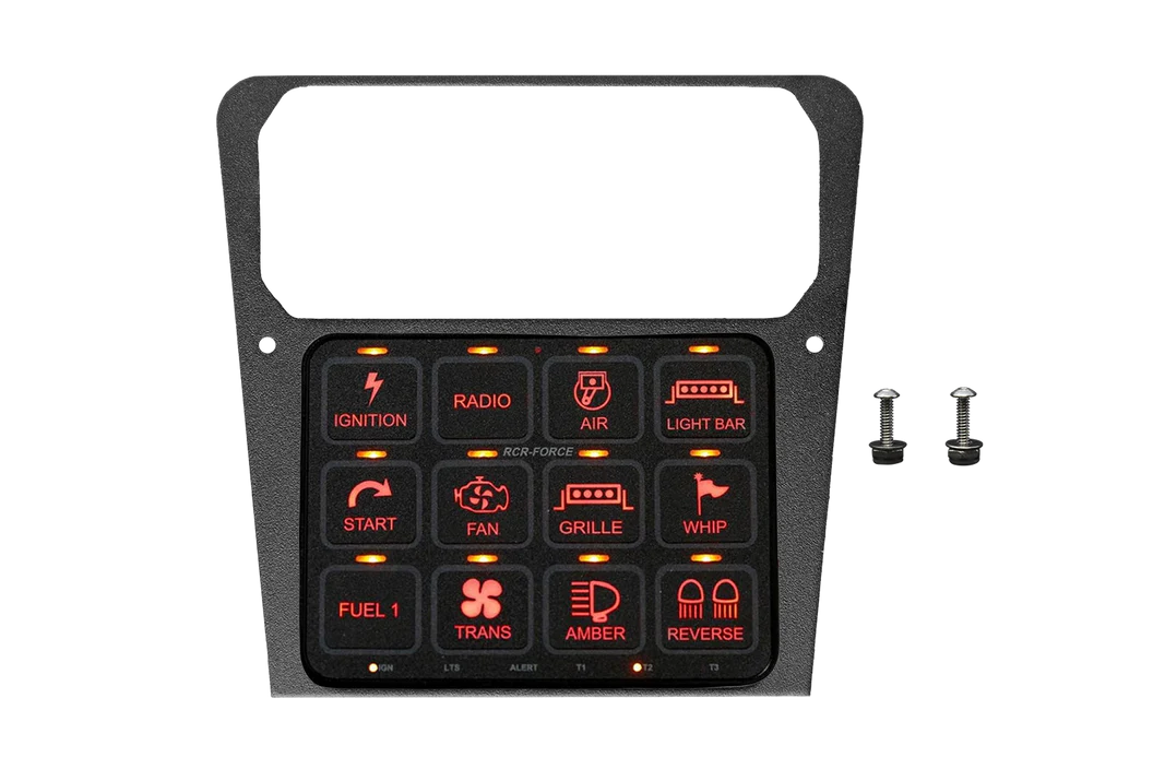 UTV STEREO- SWITCH-PROS® RCR-FORCE® 12 SWITCH PANEL POWER SYSTEM