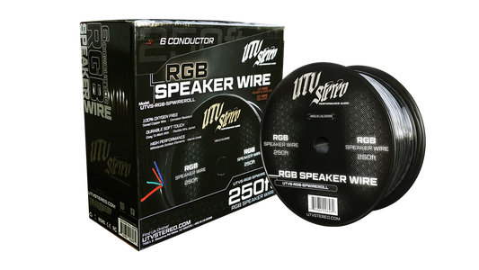 UTV STEREO- 6 CONDUCTOR RGB SPEAKER WIRE - 50' | UTVS-RGB-SPWIRE-50