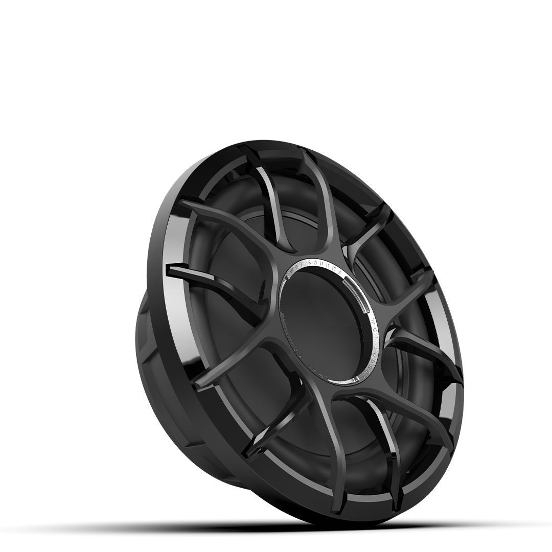 WET SOUNDS- ZERO 10 S4 XZ-B | Wet Sounds Zero Series™ 10-inch 4Ω High-Output Sealed Enclosure Marine Subwoofer with Black XZ Grille