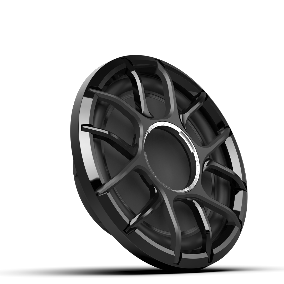 WET SOUNDS- ZERO 12 S4 XZ-B | Wet Sounds Zero Series™ 12-inch 4Ω High-Output Sealed Enclosure Marine Subwoofer with Black XZ Grille