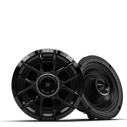 WET SOUNDS- ZERO 6 XZ-B | Zero Series™ 6.5-inch High-Output Component Style Coaxial Speakers - Black