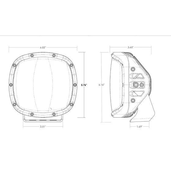 RIGID ADAPT XP PRO AMBER LED PODS (PAIR)