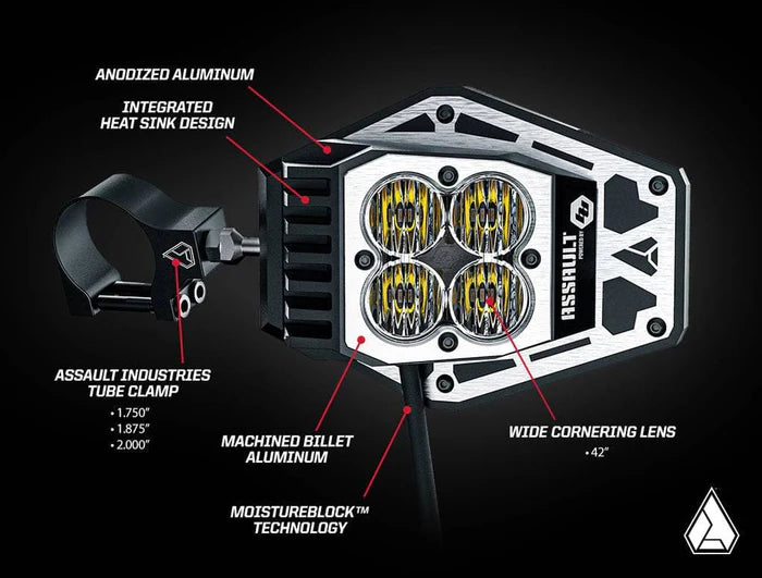 ASSAULT INDUSTRIES- ASSAULT INDUSTRIES NIGHTHAWK LED UPGRADE KIT FOR B2 BOMBER & SIDEWINDER SIDE MIRRORS