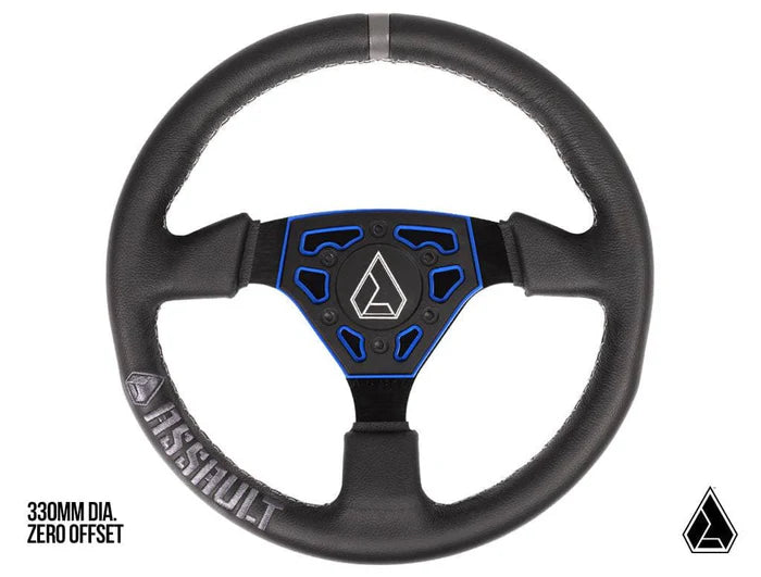 ASSAULT INDUSTRIES-UNIVERSAL NAVIGATOR LEATHER UTV STEERING WHEEL