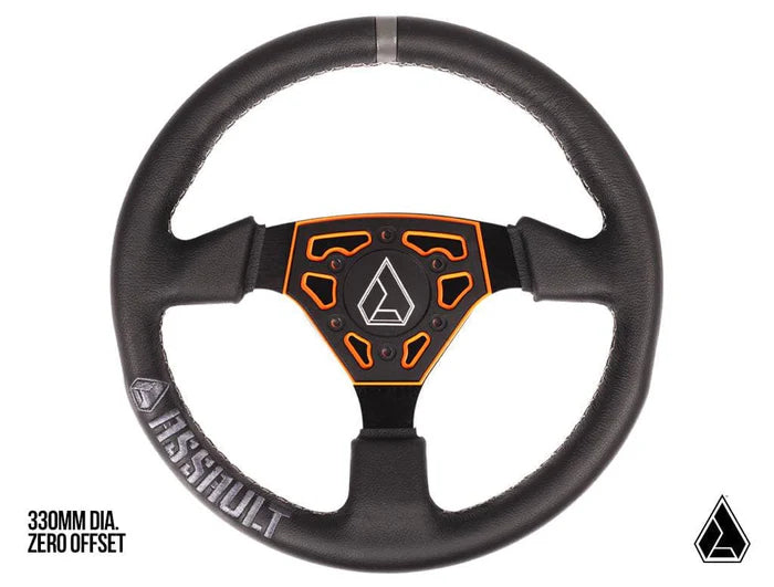 ASSAULT INDUSTRIES-UNIVERSAL NAVIGATOR LEATHER UTV STEERING WHEEL