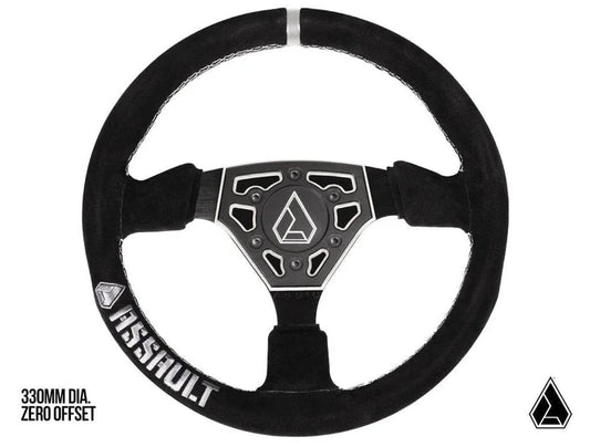 ASSAULT INDUSTRIES- UNIVERSAL NAVIGATOR SUEDE UTV STEERING WHEEL